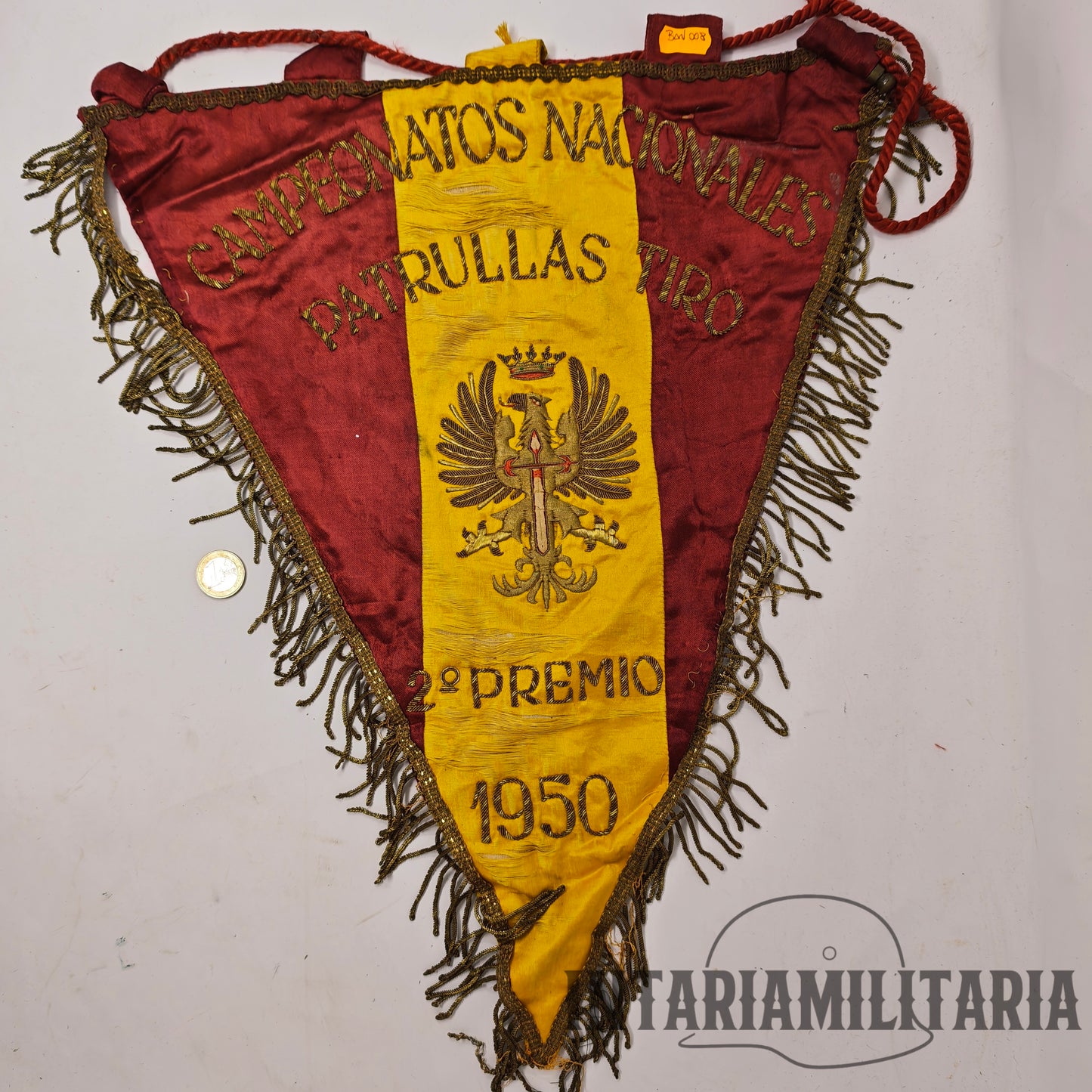 Banderín ejercito español 1950 época Franco