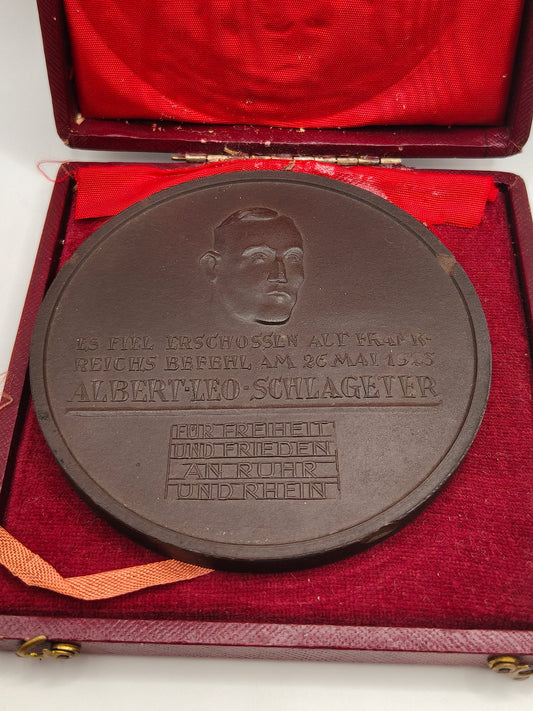 Placa de Schlageter, héroe alemán del Frei Korps