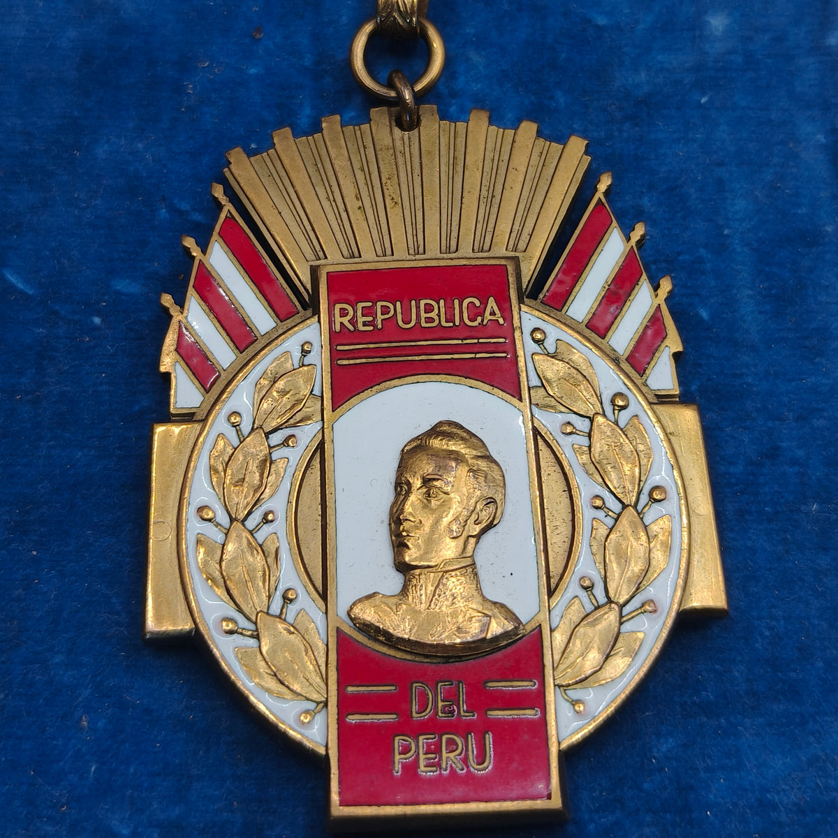 Order of Ayacucho, Commander Medal Class. Republic of Peru.