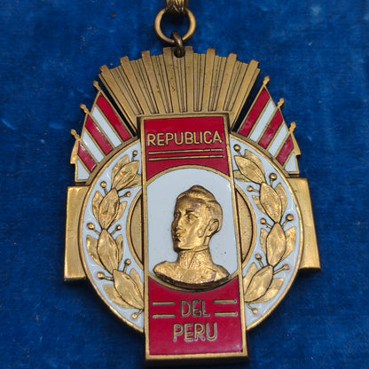 Order of Ayacucho, Commander Medal Class. Republic of Peru.