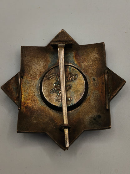 Order of Geographical Merit Service, Breast Star. Franco's Period, Spain.