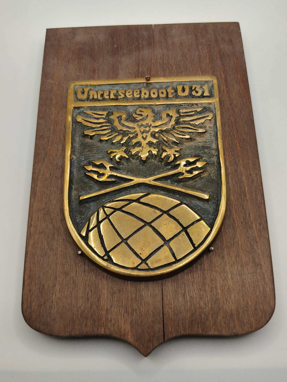 Uboot Conmemorative Plaque, Unterseeboot U31, Germany.
