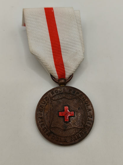 Medalla cruz roja esmaltada. España