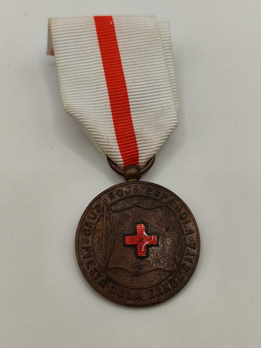 Medalla cruz roja esmaltada. España