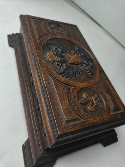 Carlist Wooden Case , pre Spanish Civil War.