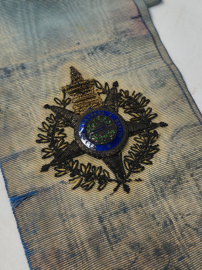 Order of The Sword and Tower, Sash. XIX Century, Portugal.