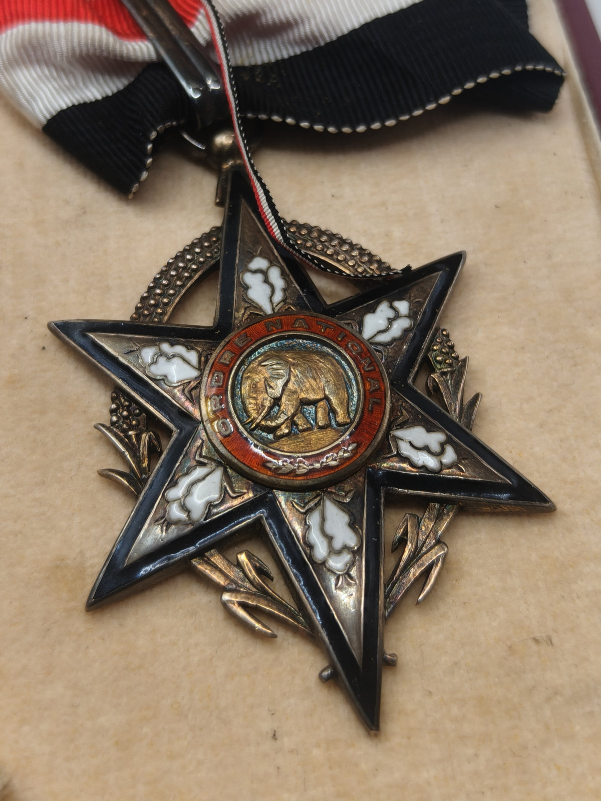 Order Merit Burkina Faso Commander Medal.