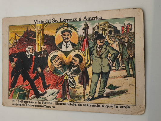 Socialist Post Card , Alphonso XIII. Spain