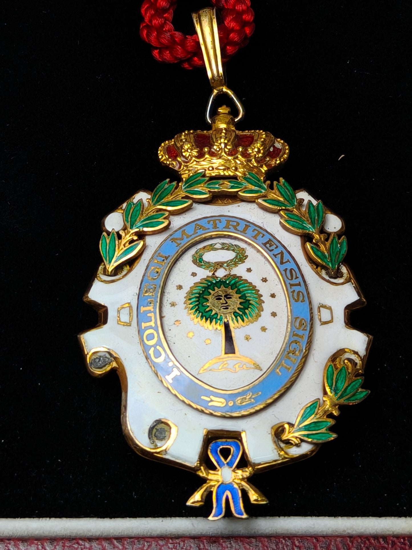 Lawyers Medal Enameled and Silver. Madrid Spain.