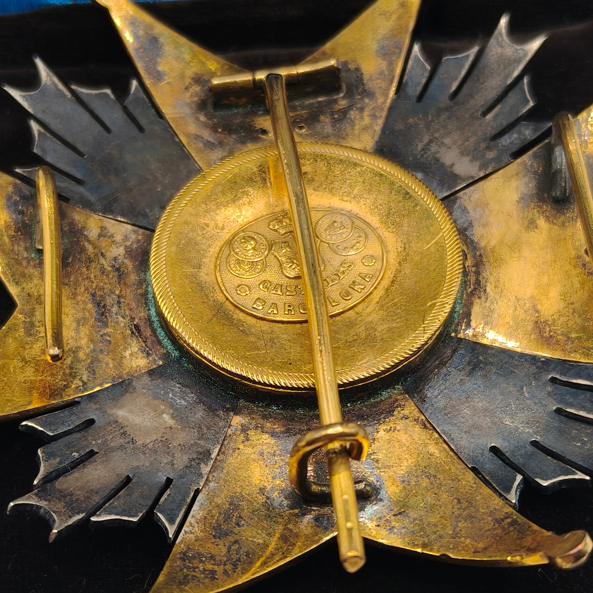 San Hermenegildo Order , Breast Star. Monarchy Period. Made by Castells.