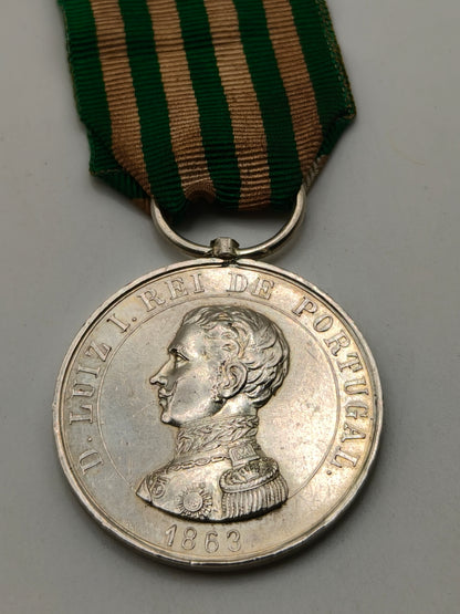 Medalla Comportamiento exemplar Luis I de Portugal. 1863