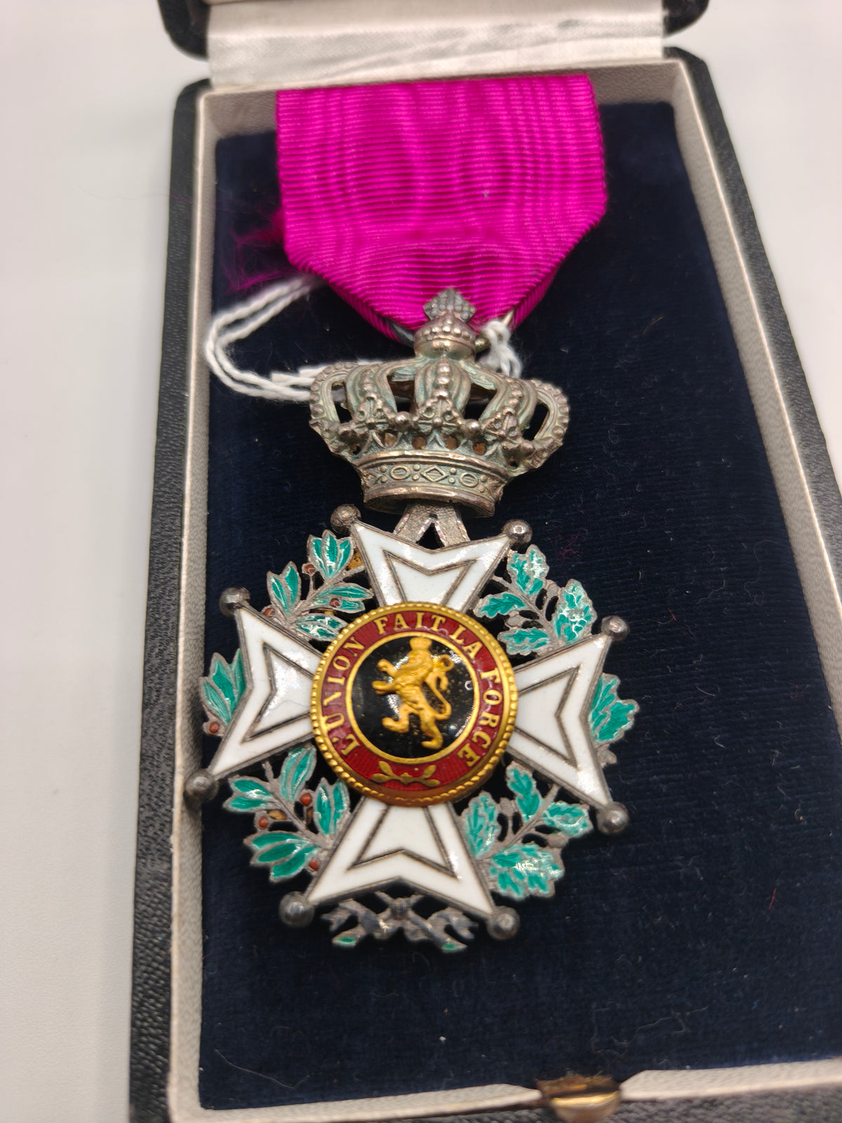 Order of Leopold of Belgium, Medal Class with Case.