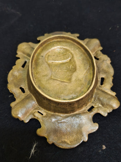 Placa de bronce Bismark. Alemania imperial