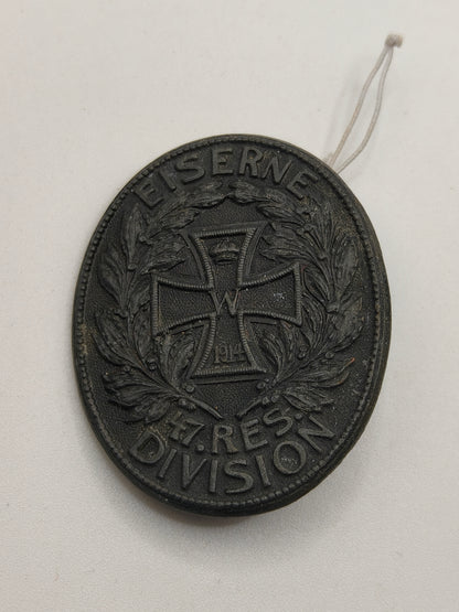 47th Reserve Division Table Medal. Imperial Germany.