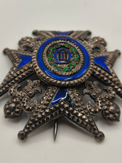 The Grand Cross of the Royal Order of Charles III . Spain XIX Century.