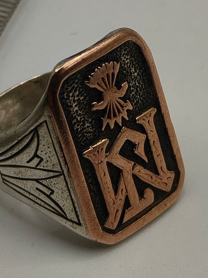 Phalanx Ring, Gold and Silver. Spanish Civil War