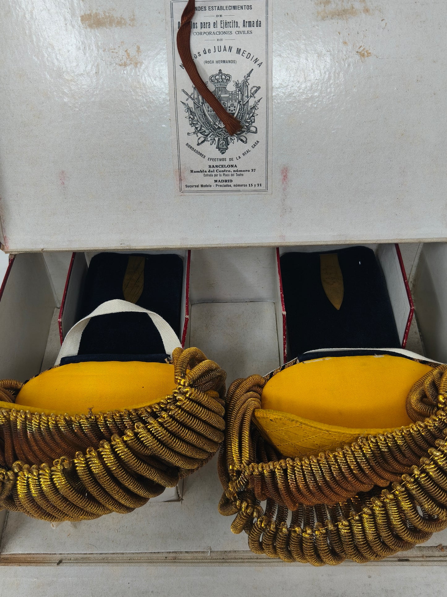 Hombreras Oficial infantería marina. II República española.