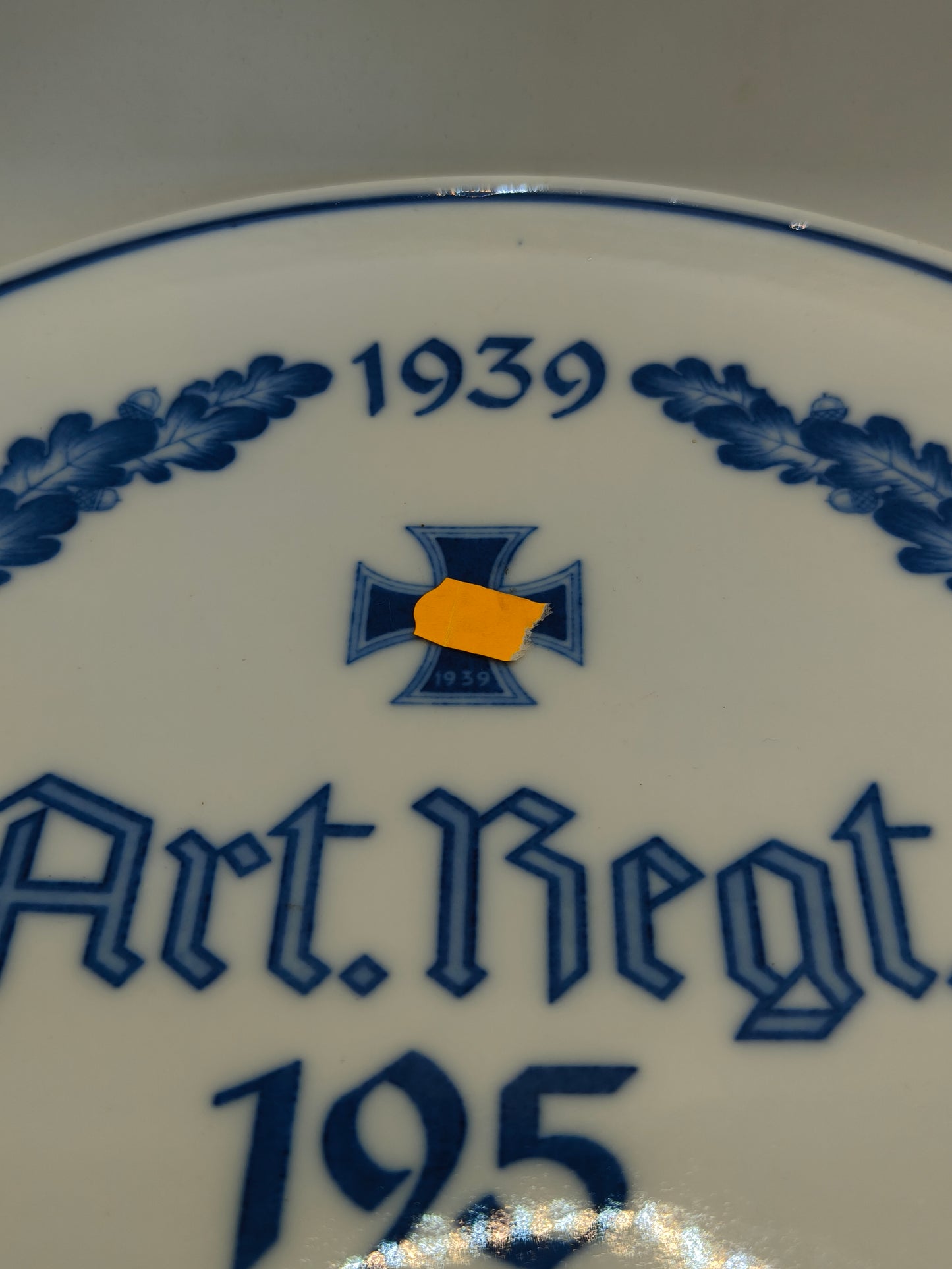 Plato Artillería Regimiento 195 Wehrmacht 1939. Meissen (IIWW)