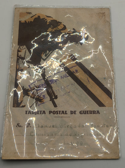 Spanish Civil War Postal Card.