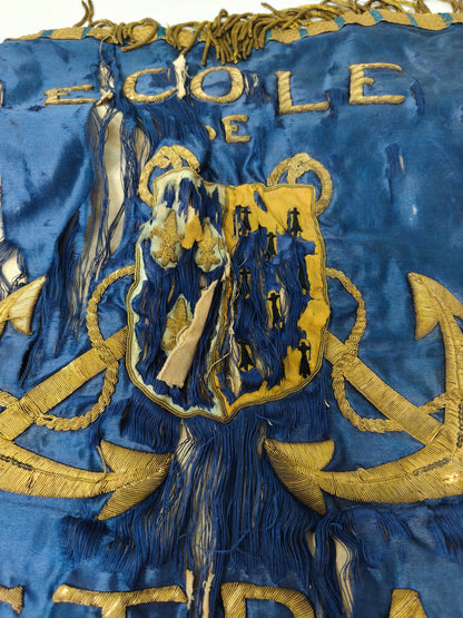 Bandera "Valeur Discipline" Marina República Francesa .