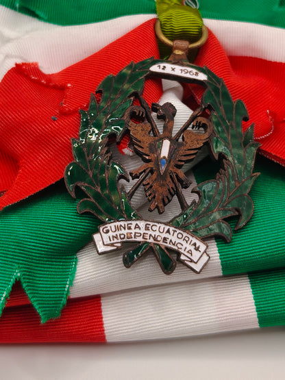 Grand Cross Sash, Order of Republic of Guinea.