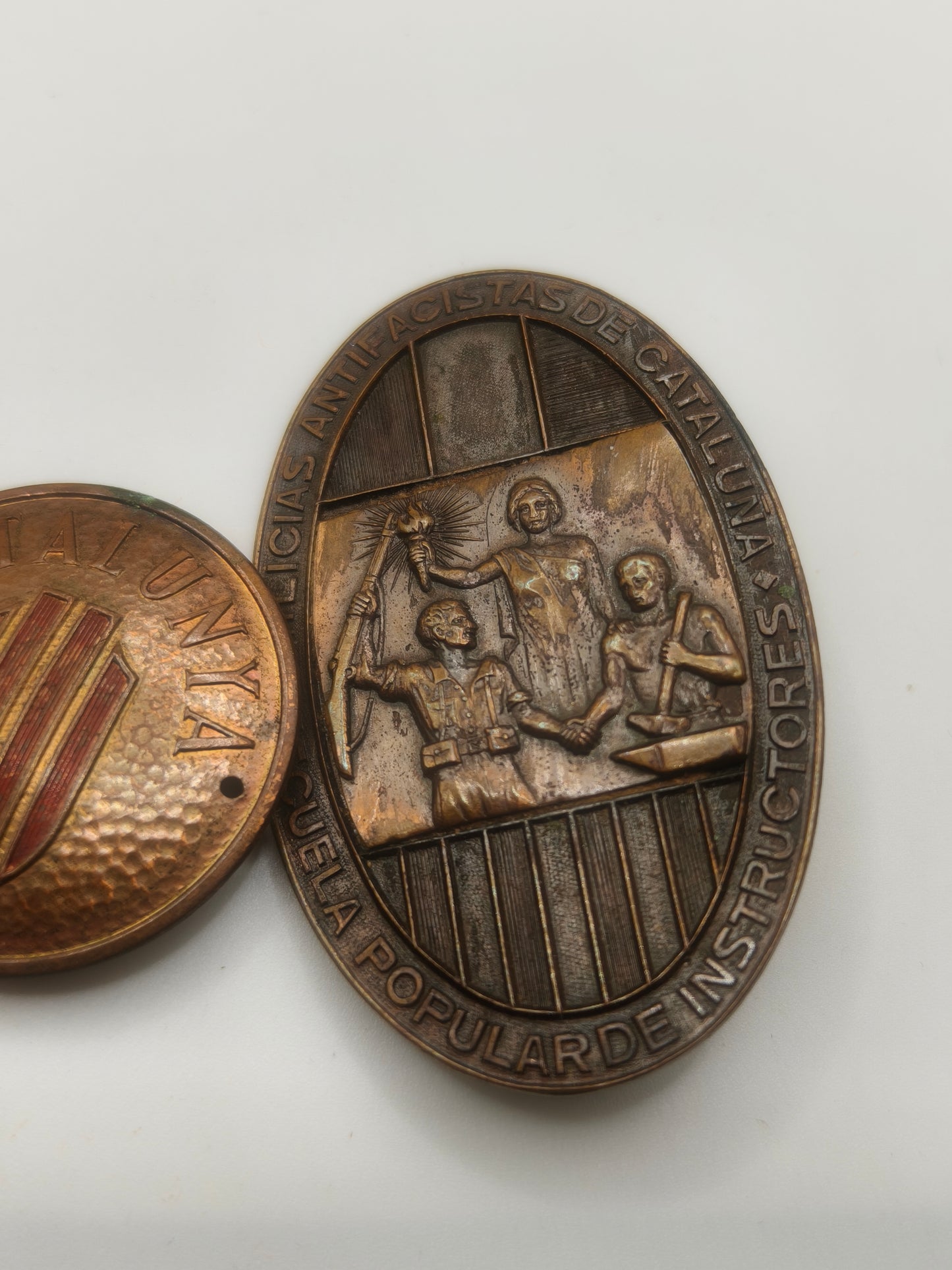 Insignias II República española Ferrocarriles Cataluña