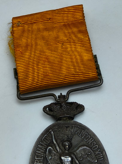 Africa's Colonial Spanish Medal Campaign, 3 medal bars. Spain Alphonso XIII period.