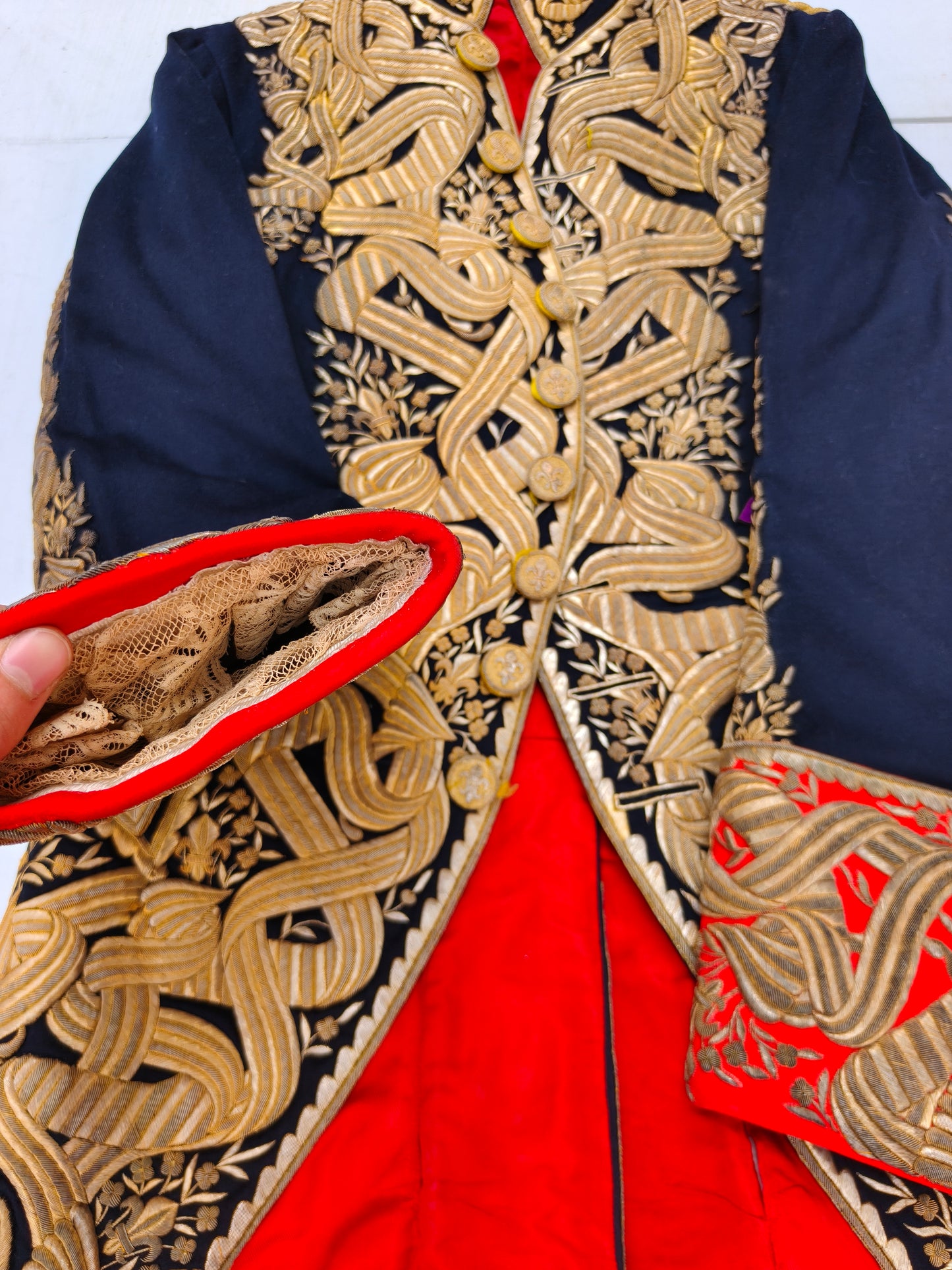 uniforme de época de Alfonso 13 de Gentilhombre de cámara