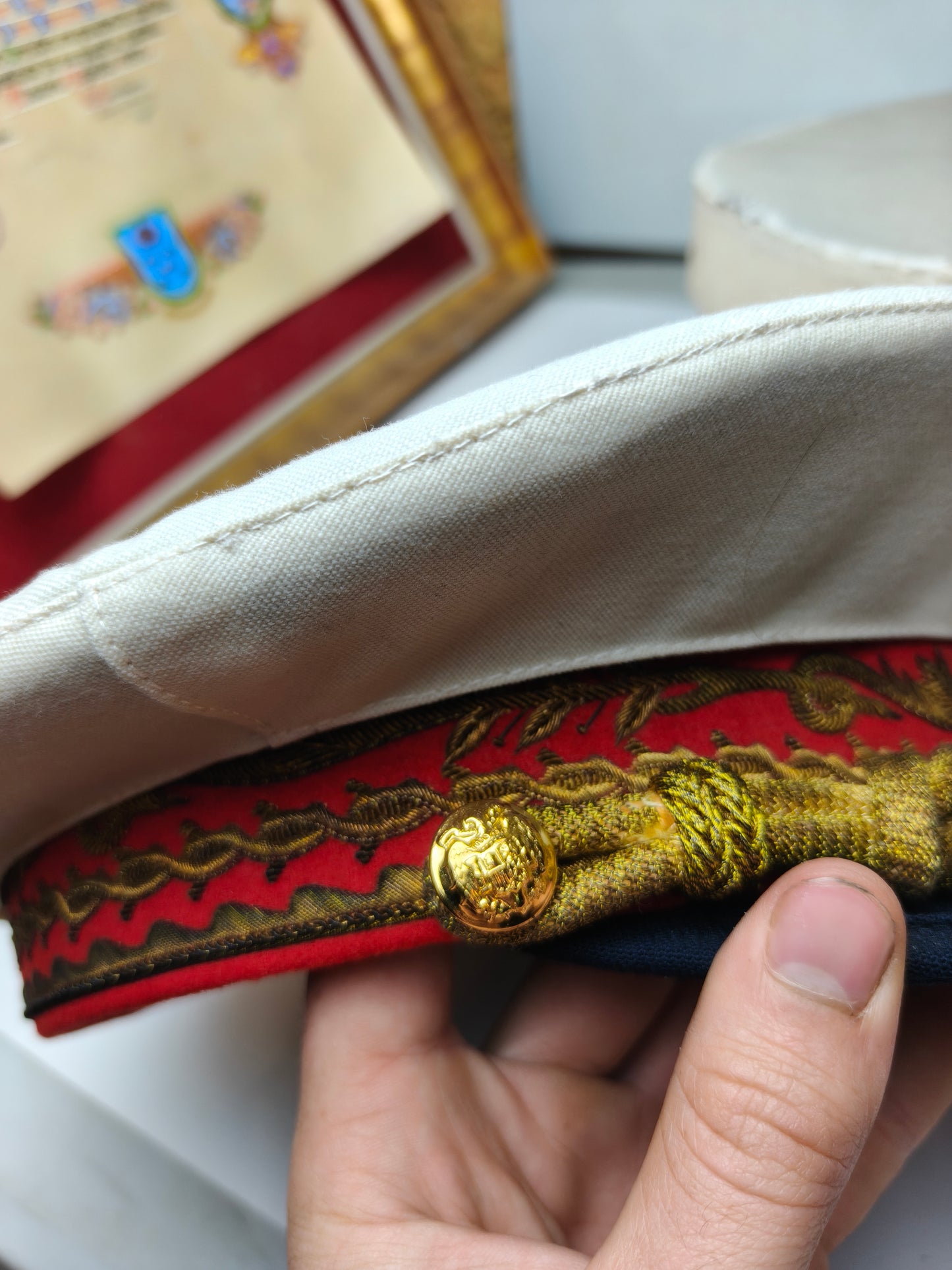 Spanish Diplomatic Paulettes and Cap. Franco's Period.