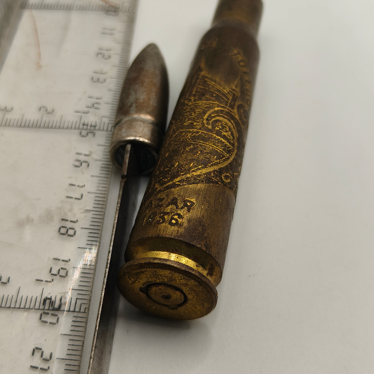Letter Opener, Spanish Civil War Souvenir, "Alcazar de Toledo".