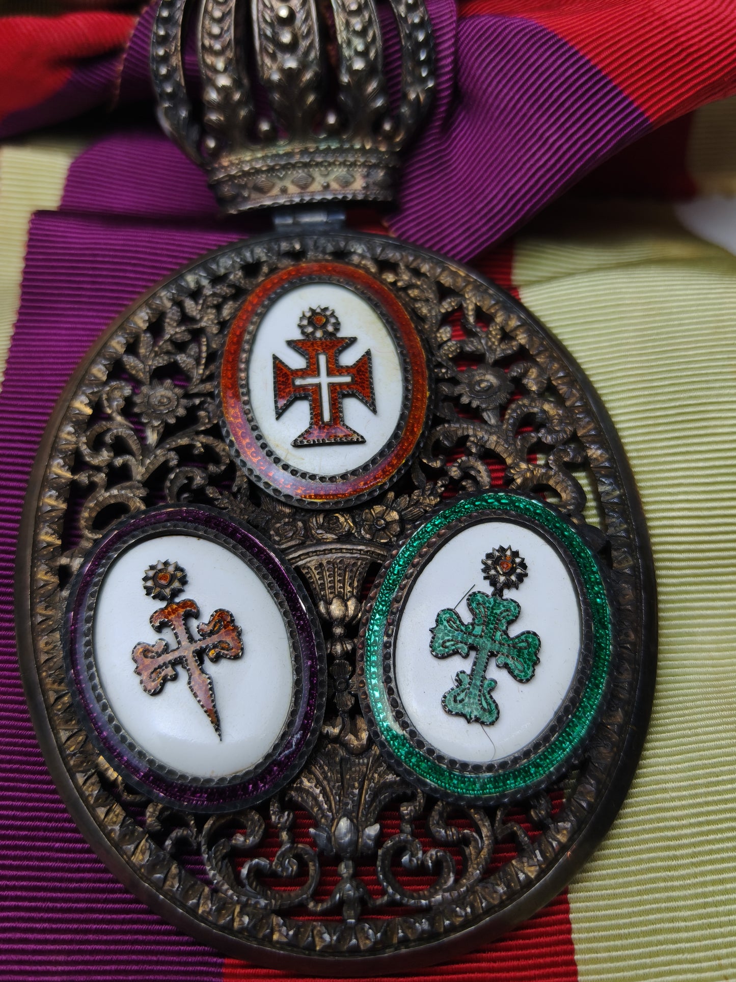 Brazilian Triple Order Badge of Grand Cross.