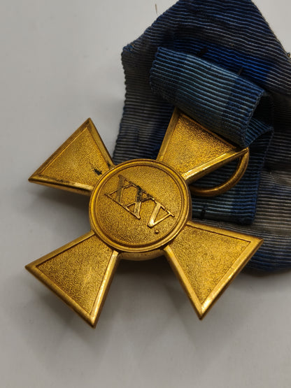 Prussian 25-Year Long Service Cross for Officers. Prussia.