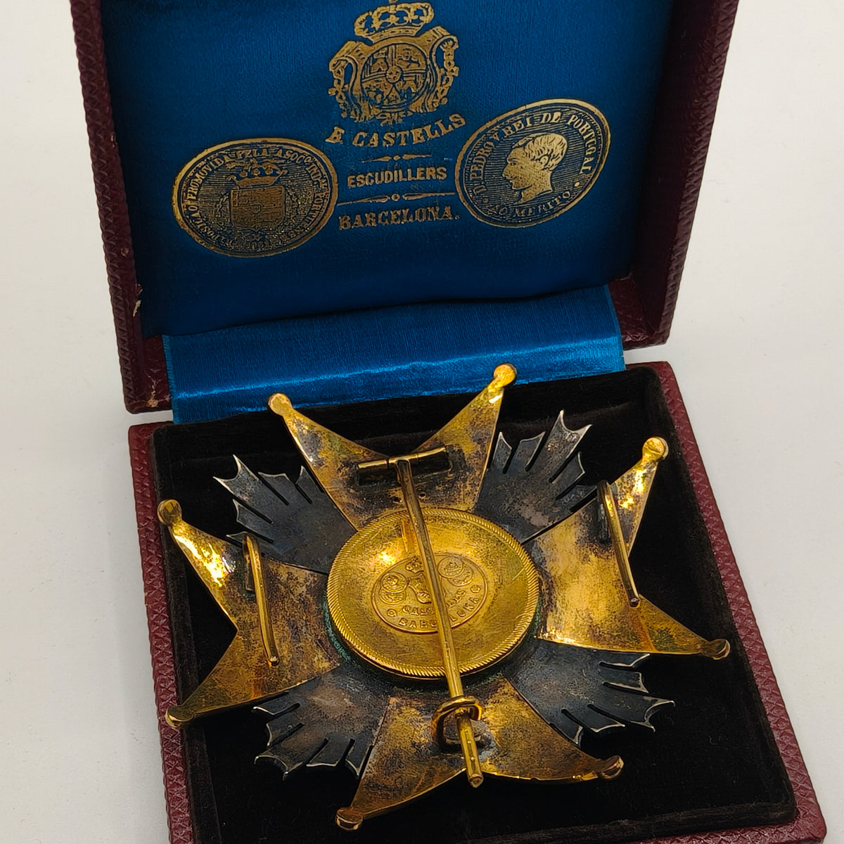 San Hermenegildo Order , Breast Star. Monarchy Period. Made by Castells.