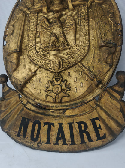 Napoleon III, Notary Public Grand Plaque.