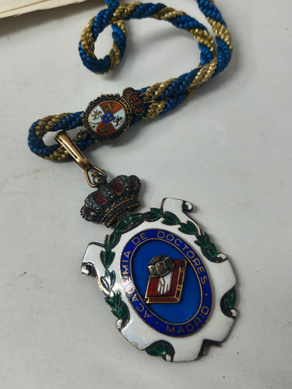 Doctors Academy Medal, Madrid Spain.