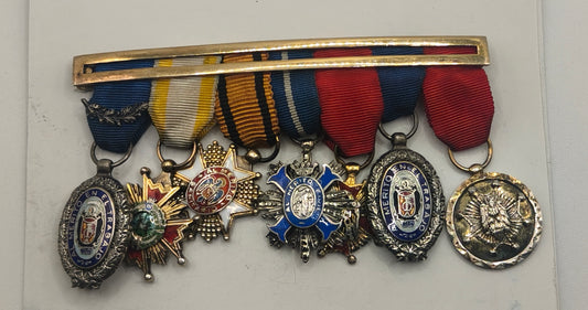 Medal Bar of Spanish Civil Orders, Minis.  Franco's Period.