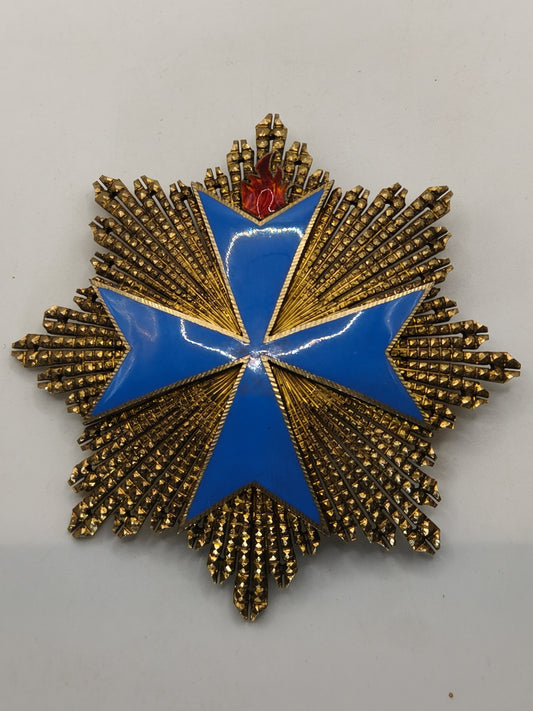 Order Santa Brigida of Sweden, breast star of Grand Cross.