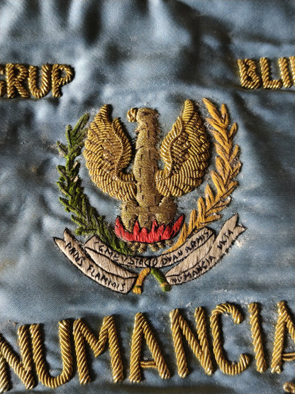 Banderín División Numancia Gerona. Época Franco