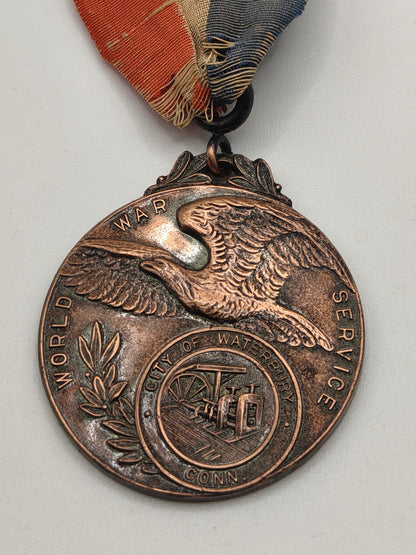 Named Service Medal, Waterbury USA. IWW