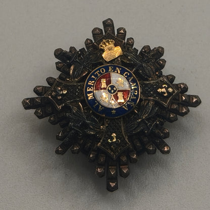High Quality Maria's Cristina Order, Mini Grand Cross. Monarchy Period. Spain.