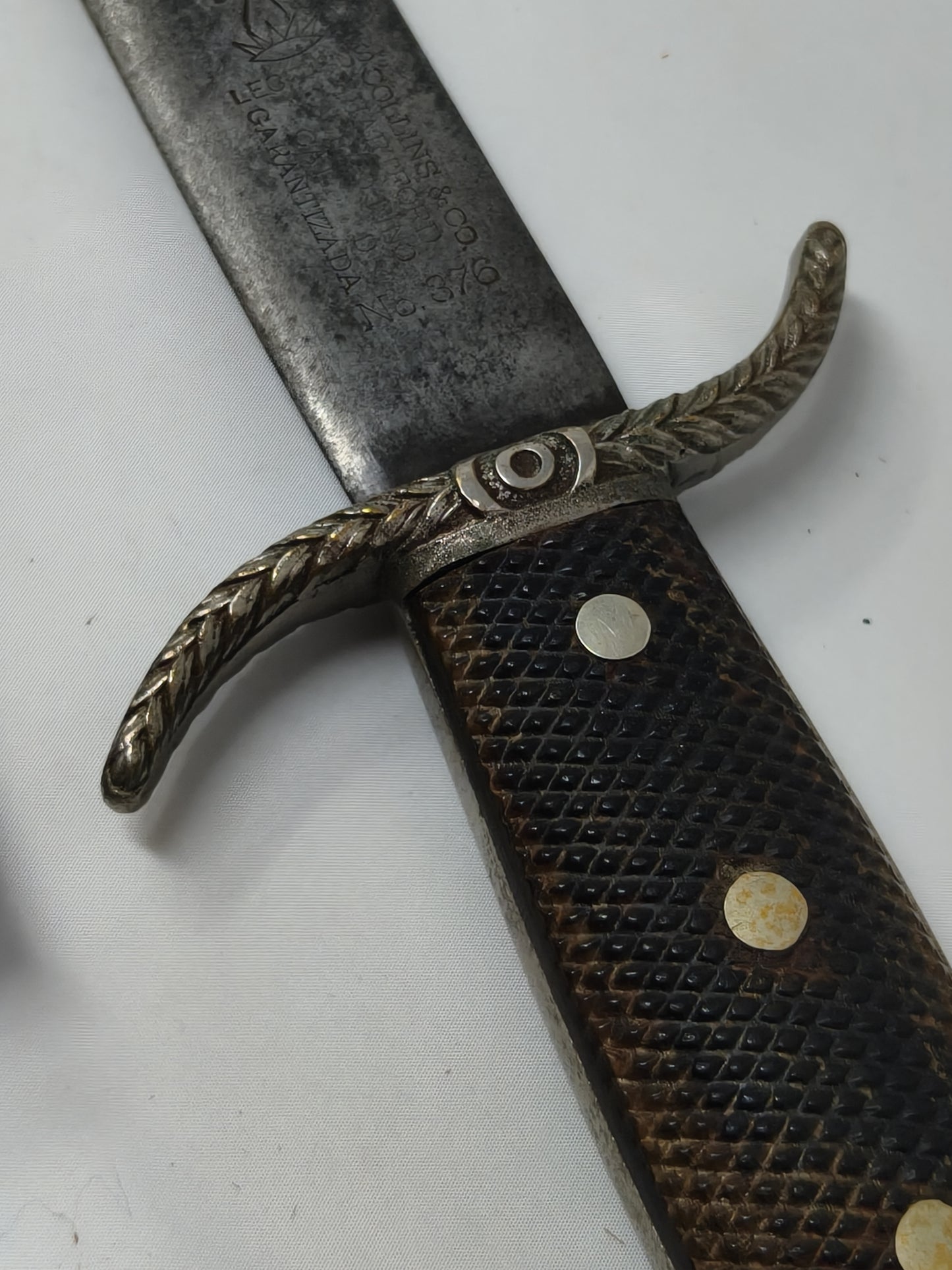 Collins Model curved blade. Spanish American War.