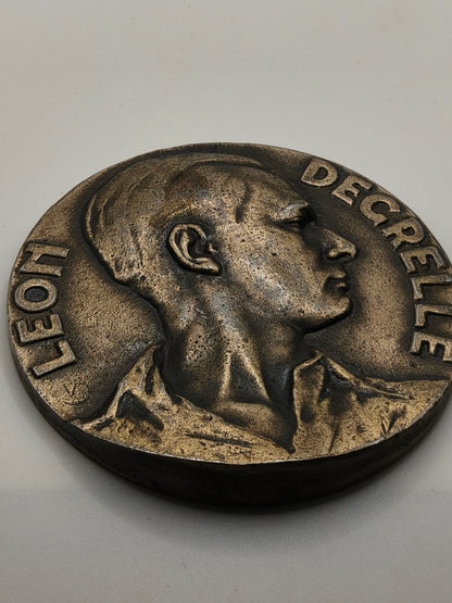 Rare Leon Degrelle Commemorative Medal. IIWW Belgium