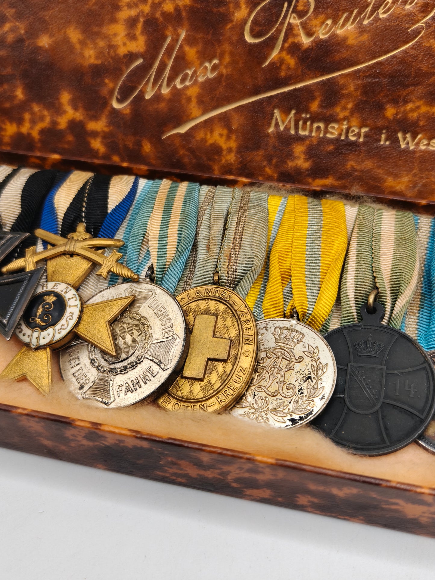 Pre IWW Pasador medallas Ejercito de Baviera