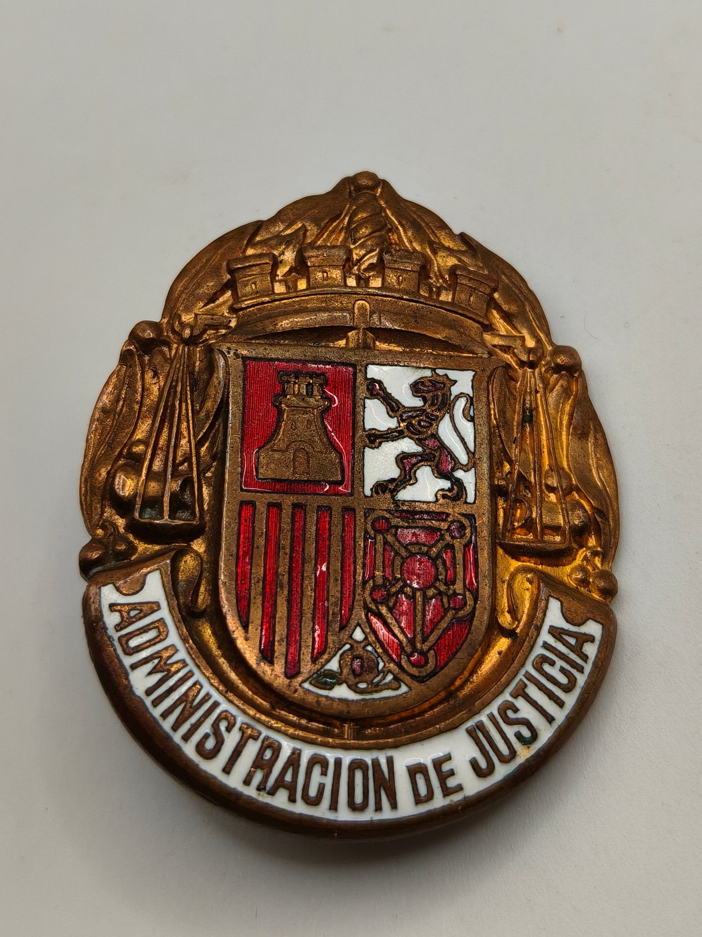 Placa Administración de Justicia. II República.