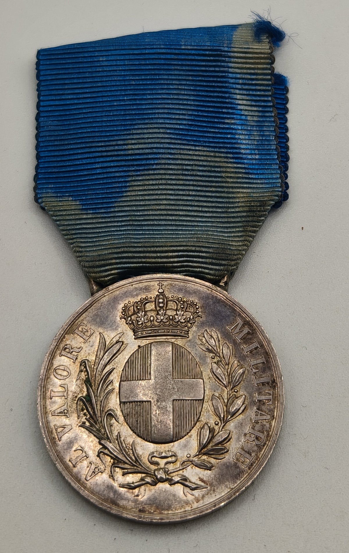 Italian Military Medal "Al Valore Militare". Silver Class. 1929.