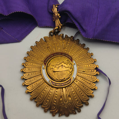 Order of Merit, Commander Class Medal. Peru.