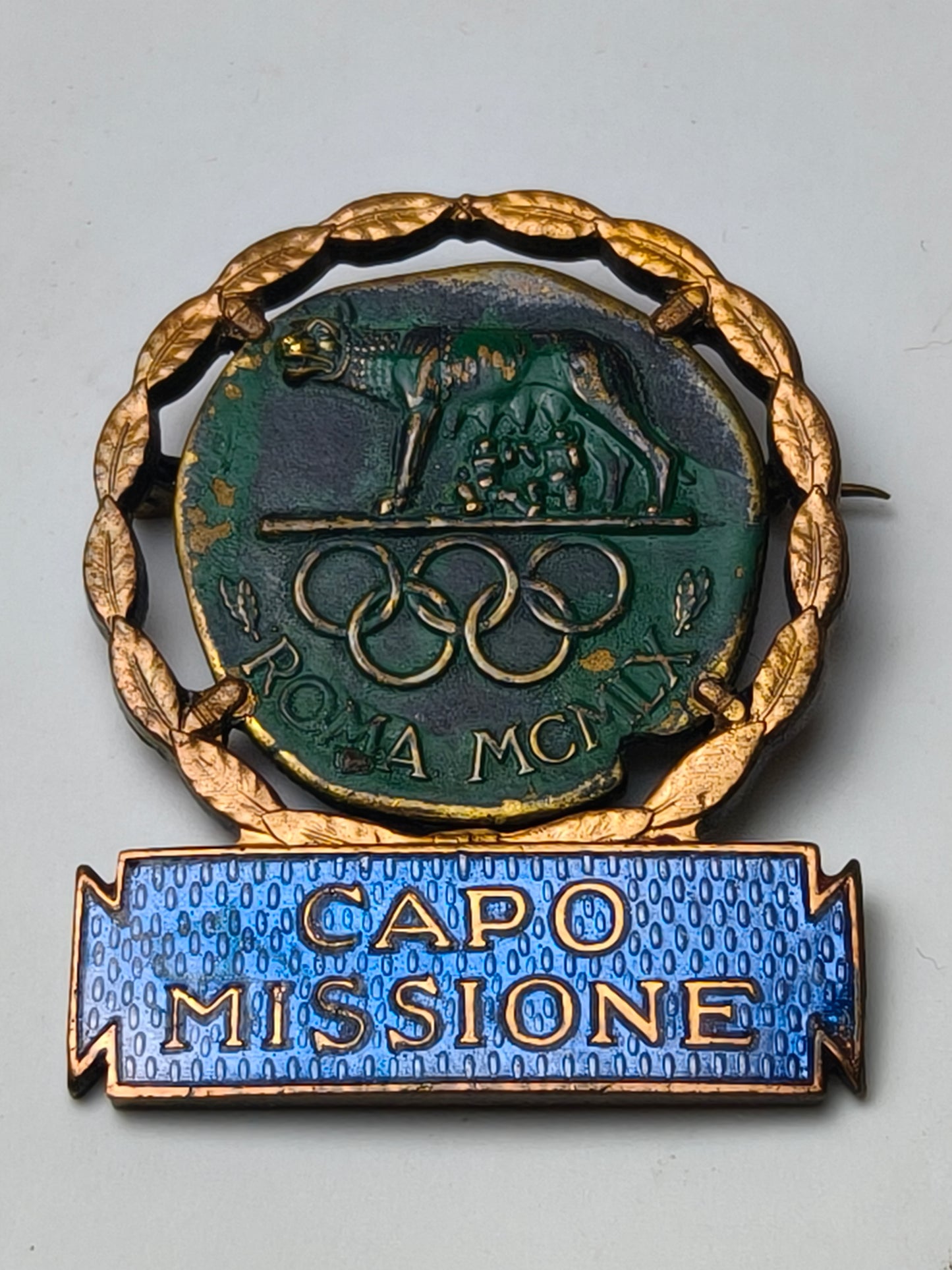Olimpic Games Chef de Mission badge. Roma 1960