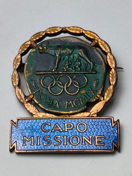 Olimpic Games Chef de Mission badge. Roma 1960