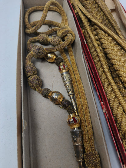 Cordones de ayudante general de marina. Época Monarquía Española.