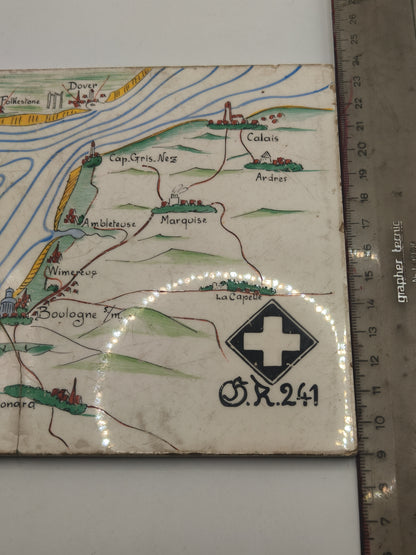 Porcelain Wehrmacht Plaque 1942 Belgium. IIWW